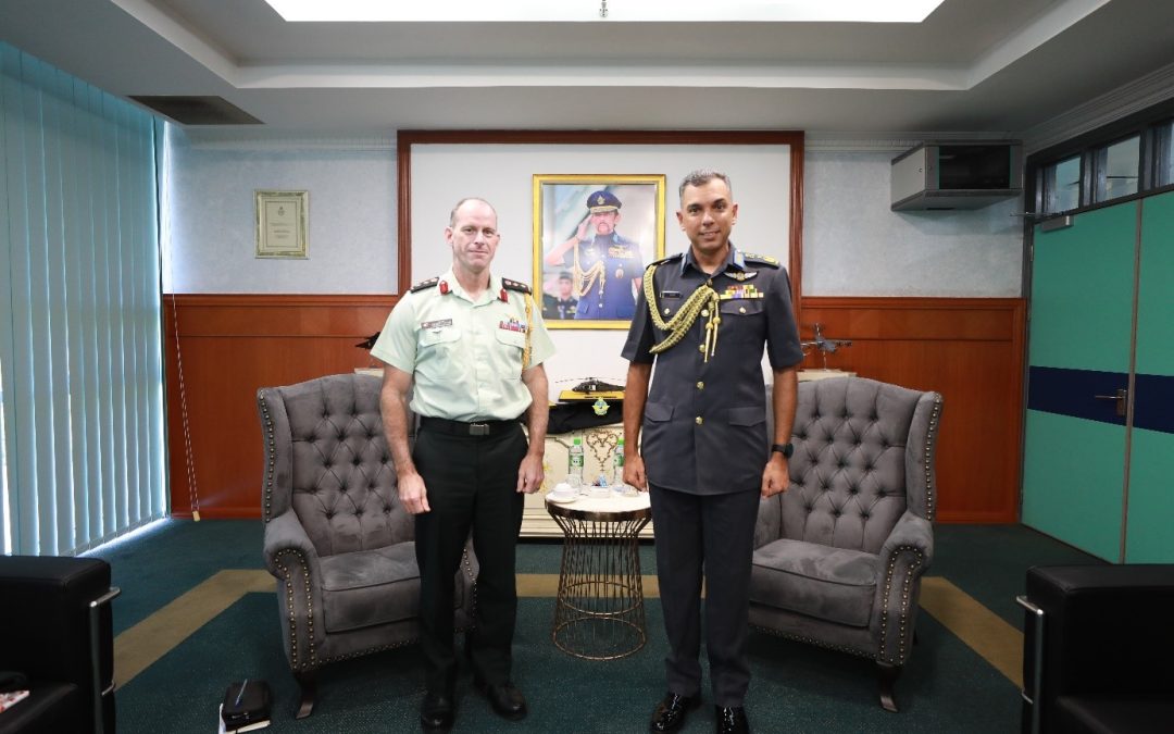 RBAirF COMMANDER RECEIVES AN INTRODUCTORY CALL FROM THE DEFENCE ATTACHÉ OF CANADA TO NEGARA BRUNEI DARUSSALAM.