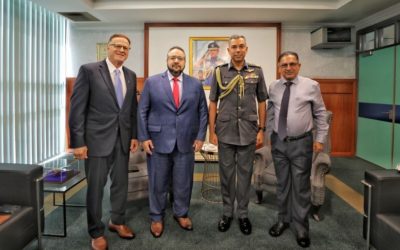 RBAirF COMMANDER RECEIVES COURTESY CALL FROM REPRESENTATIVES OF SIKORSKY, A LOCKHEED MARTIN COMPANY