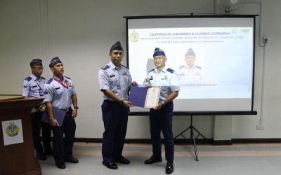 CLOSING CEREMONY AND CERTIFICATE PRESENTATION FOR AIR MOVEMENT FLIGHT GROUND HANDLING INTERMEDIATE COURSE 01/2022