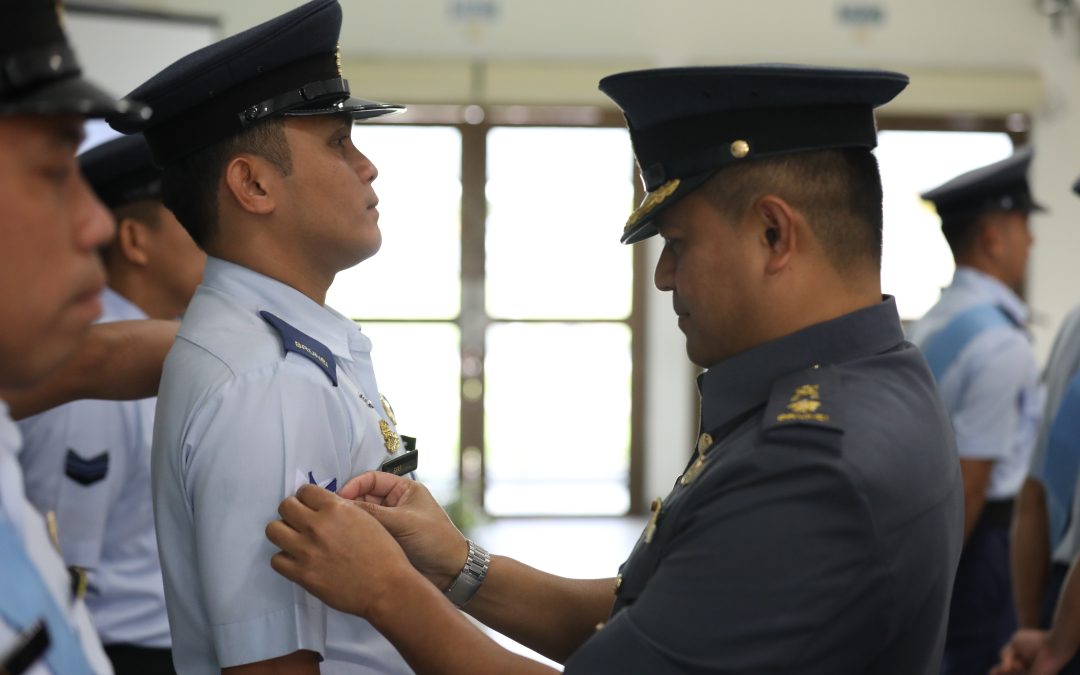 PROMOTION CEREMONY FOR 15 SENIOR NON-COMMISSIONED OFFICERS OF THE RBAirF SUPPORT GROUP