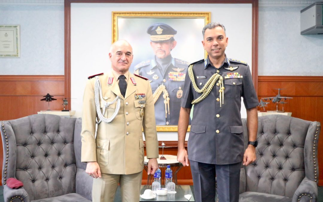 RBAirF COMMANDER RECEIVES COURTESY CALL FROM THE DEFENCE ATTACHÉ OF GERMANY IN THE REPUBLIC OF INDONESIA ACCREDITED TO NEGARA BRUNEI DARUSSALAM