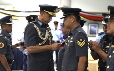 PROMOTION CEREMONY FOR EIGHT SNCOs OF THE RBAirF