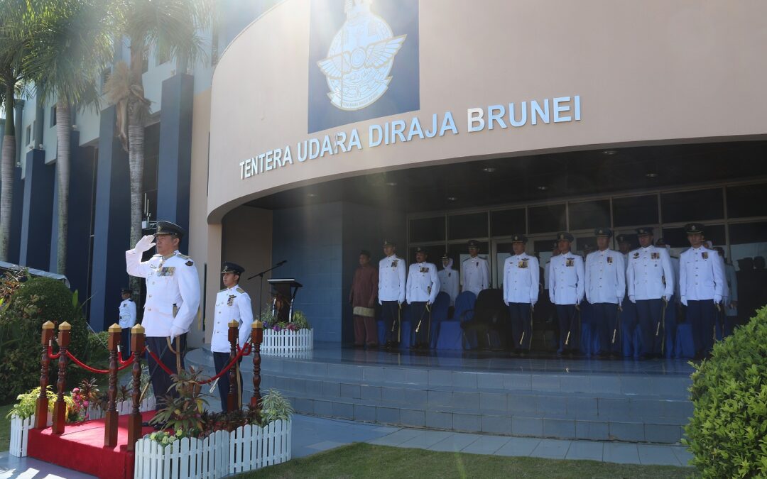 MAJLIS UPACARA SERAH TERIMA TUGAS BAGI PEMERINTAH KUMPULAN BANTU TENTERA UDARA DIRAJA BRUNEI