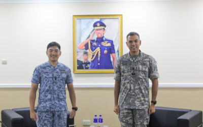 FAREWELL COURTESY FOR DETACHMENT COMMANDER OF BRUNEI HELICOPTER DETACHMENT