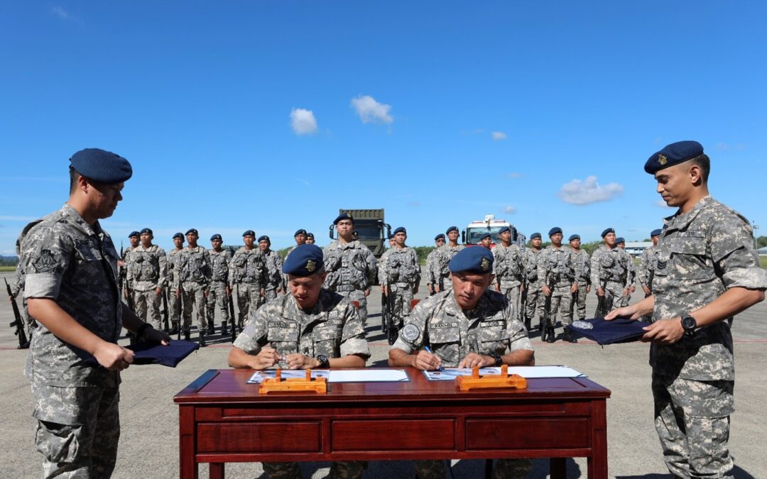 HANDOVER CEREMONY FOR COMMANDING OFFICER OF NO. 3 WING, RBAirF