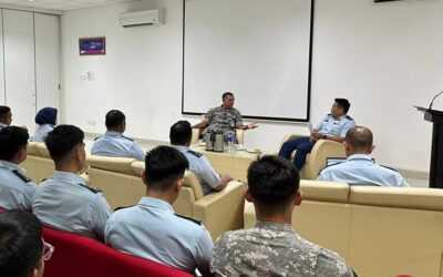 SUPPORT GROUP OFFICERS HOST ‘FIRESIDE CHAT’ WITH RBAirF COMMANDER