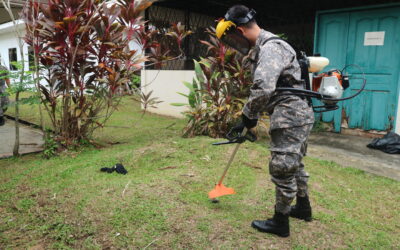 RBAF CLEANING CAMPAIGN AT PUSAT BAHAGIA KG PULAIE IN CONJUNCTION WITH RBAF 62ND ANNIVERSARY
