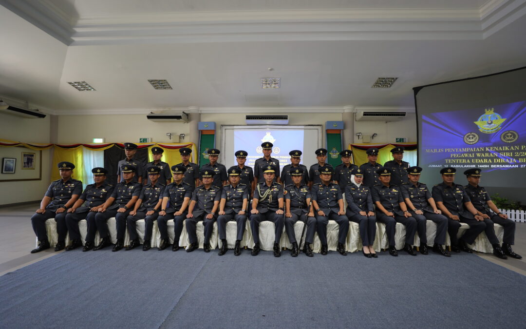 PROMOTION CEREMONY FOR SENIOR NON-COMMISSIONED OFFICERS 2/2023 ROYAL BRUNEI AIR FORCE