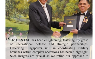 RBAirF OFFICER COMPLETES THE 54TH COMMAND AND STAFF COURSE IN REPUBLIC OF SINGAPORE
