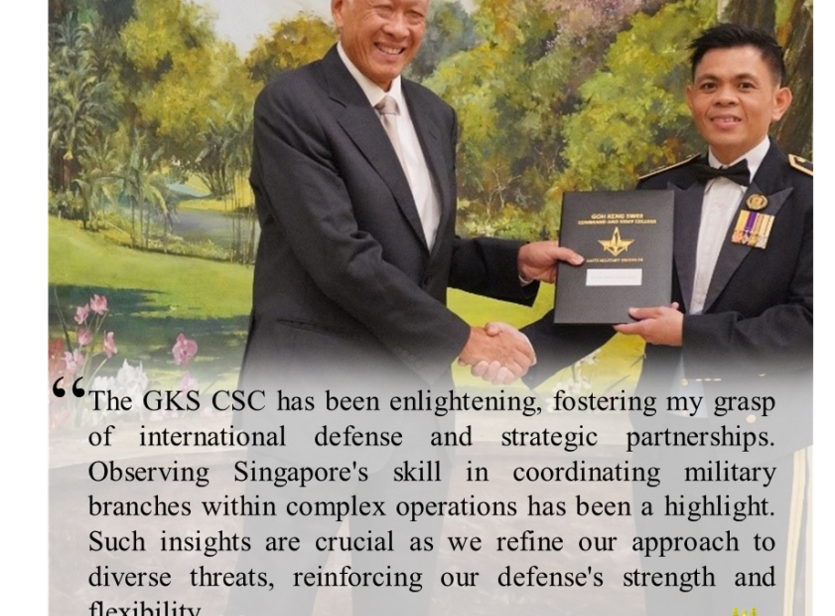 RBAirF OFFICER COMPLETES THE 54TH COMMAND AND STAFF COURSE IN REPUBLIC OF SINGAPORE