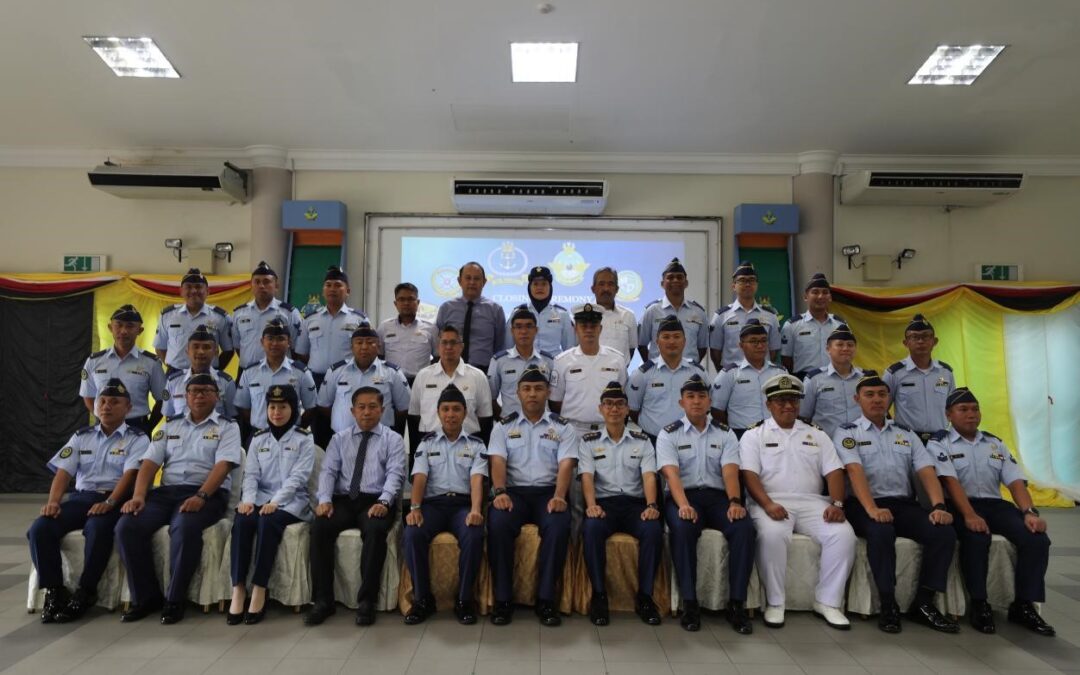 THE CLOSING CEREMONY FOR AIRCRAFT TECHNICIAN SUPERVISORY UPGRADING COURSE NO. 45 AND AVIATION MAINTENANCE MANAGEMENT COURSE NO. 14.