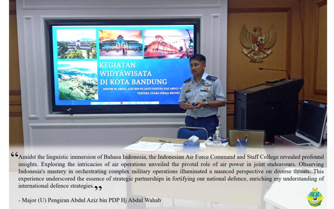 ROYAL BRUNEI AIR FORCE OFFICER COMPLETES INDONESIAN AIR COMMAND AND STAFF COURSE INTAKE 60, INDONESIA AIR FORCE
