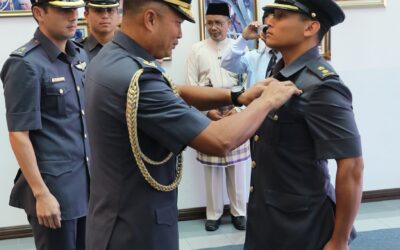 THREE RBAirF OFFICERS RECEIVE THEIR PILOT WINGS