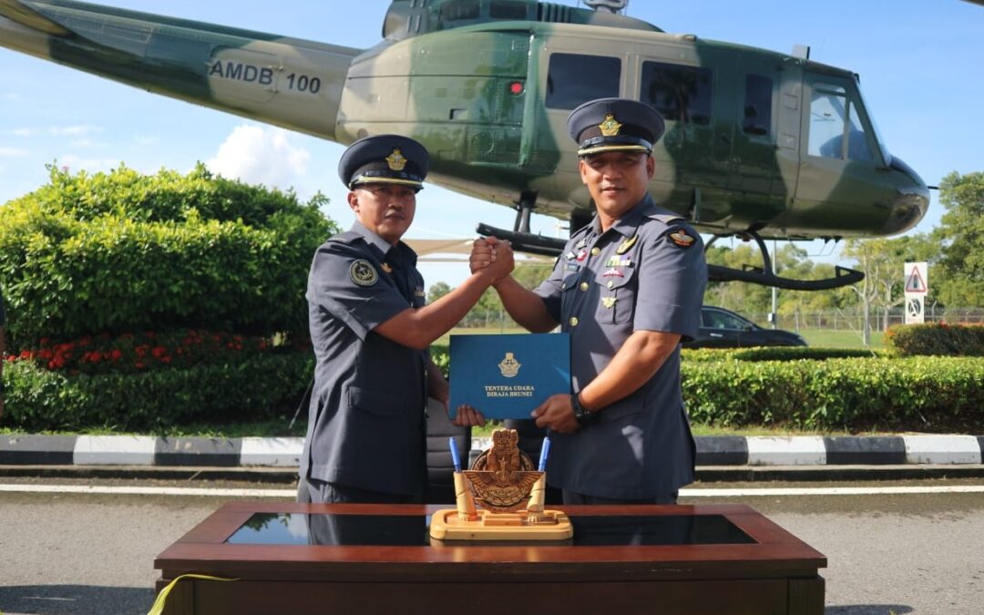 HANDOVER AND TAKEOVER CEREMONY FOR BASE SERGEANT MAJOR.