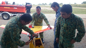 LATIHAN UJI CUBA PENERBANGAN SASARAN IMP DAN PERAHU KESELAMATAN