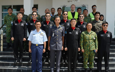 REPUBLIC OF KOREA AIR FORCE BLACK EAGLES AEROBATIC TEAM INTERACTION WITH ROYAL BRUNEI AIR FORCE PERSONNEL