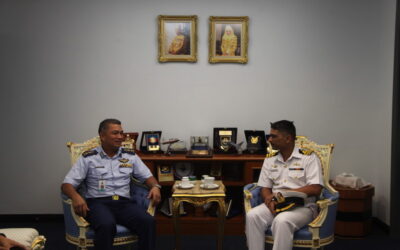 COURTESY CALL BY COMMANDING OFFICER, INDIAN NAVAL SHIP AIRAWAT
