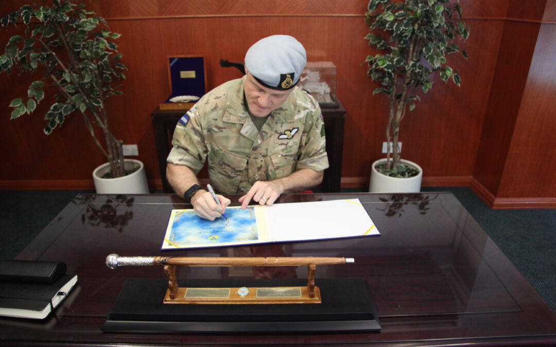 COURTESY CALL FROM MAJOR GENERAL RICHARD FELTON CBE, COMMANDER UK JOINT HELICOPTER COMMAND