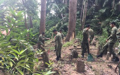 AKTIVITI MEMBERSIHKAN KUBUR BAGI NO 2 WING KUMPULAN GERAKAN TUDB SEMPENA MENYAMBUT HARI ULANG TAHUN ABDB KE 56 TAHUN
