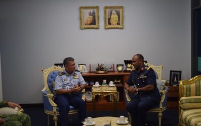 COMMANDER ROYAL BRUNEI AIR FORCE RECEIVED AN INTRODUCTORY CALL FROM THE DEFENCE ADVISER OF NIGERIA