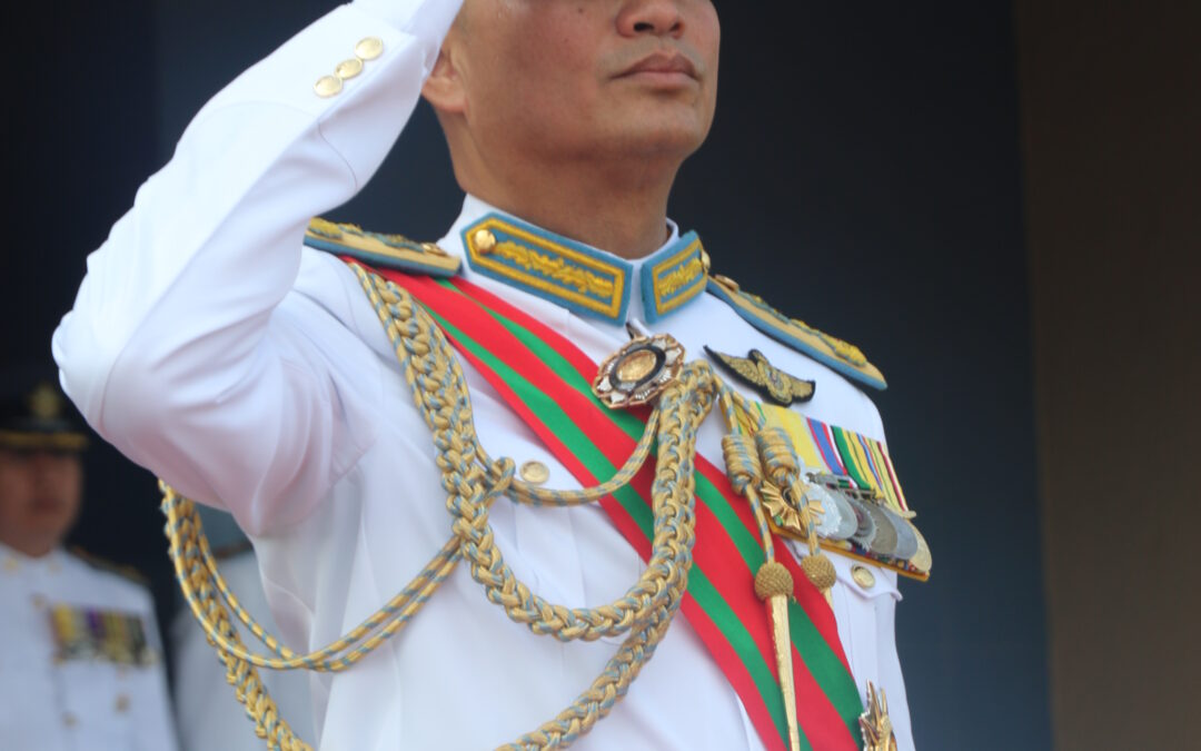COMMANDER OF ROYAL BRUNEI AIR FORCE CHANGE OF COMMAND CEREMONY