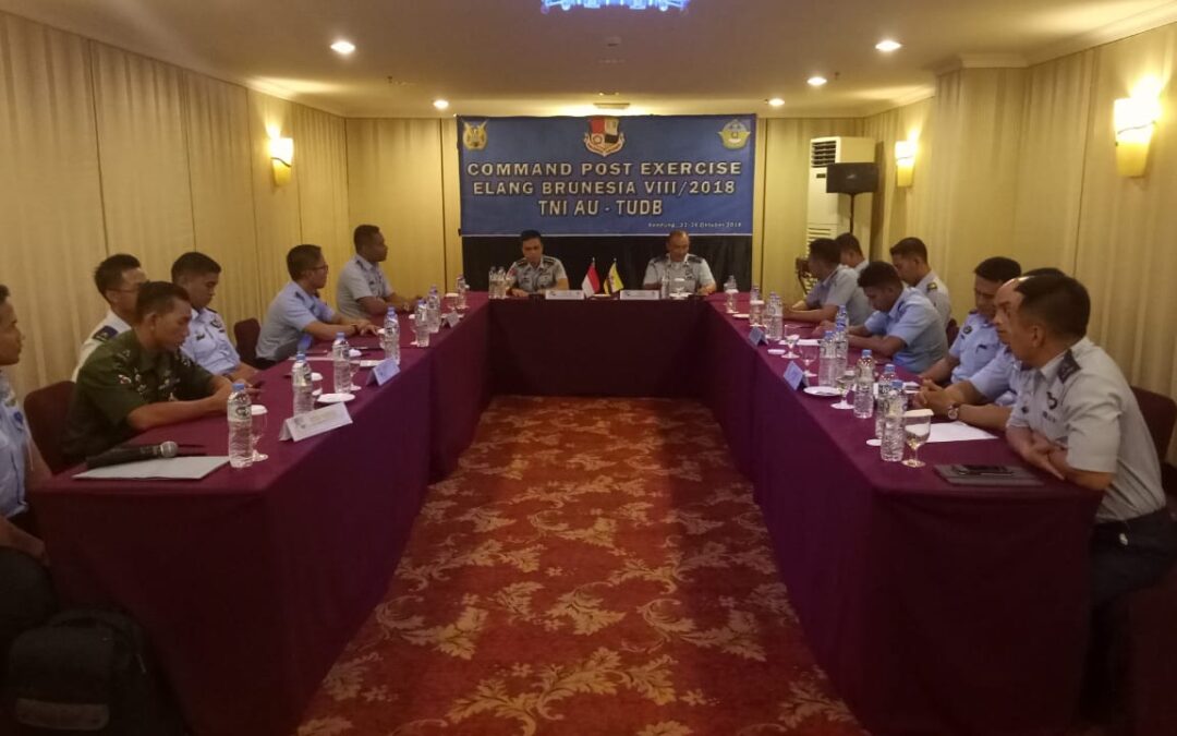 COMMAND POST EXERCISE (CPX) LATMA ELANG BRUNESIA VIII/2018 BETWEEN ROYAL BRUNEI AIR FORCE (RBAirF) AND TENTERA NASIONAL INDONESIA ANGKATA UDARA (TNI-AU) IN BANDUNG, REPUBLIC OF INDONESIA