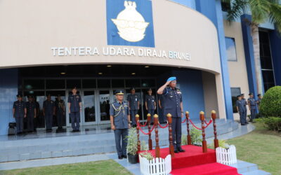 CHIEF OF ROYAL MALAYSIAN AIR FORCE RECEIVES THE RBAirF HONORARY PILOT WING
