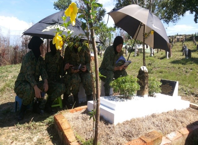 RBAIRF WOMEN HOLDS CEMETERY CLEANING CAMPAIGN AND RECITAL OF TAHLIL AT MUSLIM CEMETERIES
