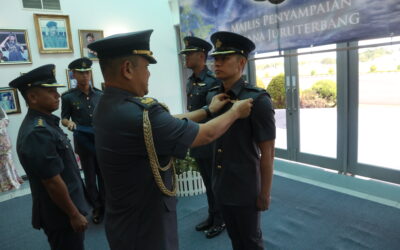 RBAIRF HELD A PILOT WING PRESENTATION CEREMONY FOR TWO RBAIRF OFFICERS