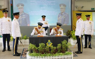 HANDOVER CEREMONY FOR COMMANDER OF ROYAL BRUNEI AIR FORCE
