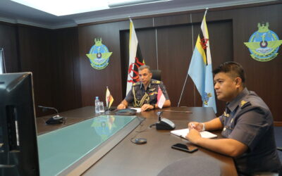VIDEO TELECONFERENCE SESSION BETWEEN COMMANDER RBAIRF AND CHIEF OF AIR FORCE, RSAF