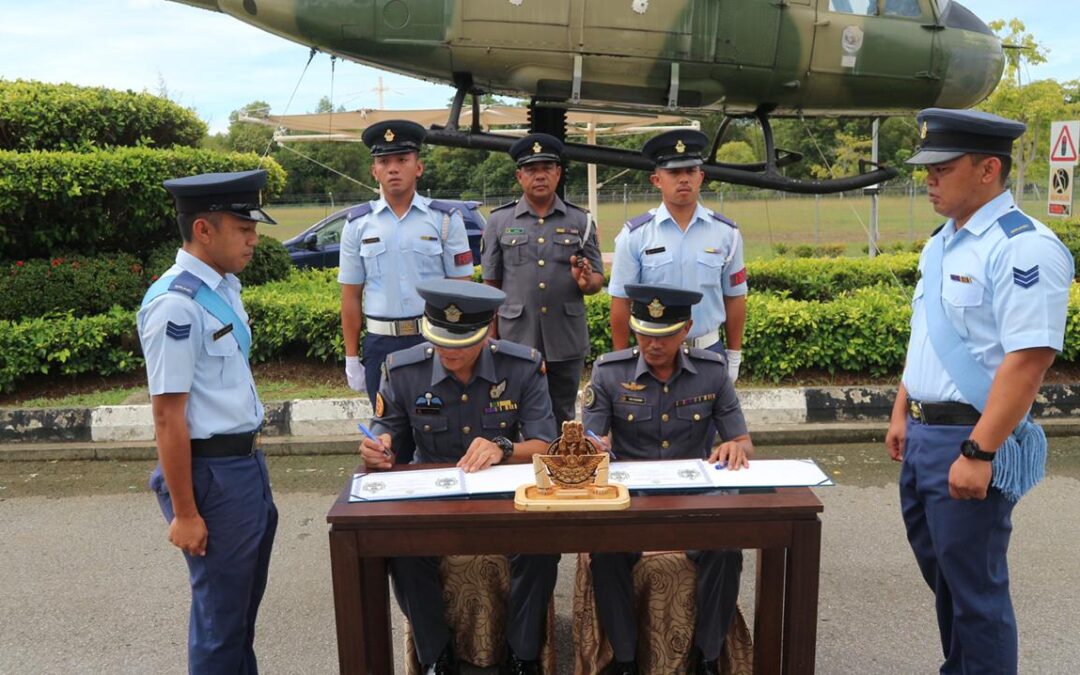 HANDOVER CEREMONY FOR NEWLY APPOINTED RBAIRF BASE SERGEANT MAJOR