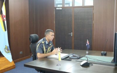 COMMANDER RBAIRF MEETS THE CHIEF OF AIR FORCE, ROYAL AUSTRALIAN AIR FORCE VIRTUALLY