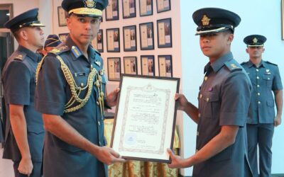 CERTIFICATE OF CREDENTIALS PRESENTATION CEREMONY FOR RBAirF OFFICERS FROM INTAKE 18