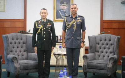 RBAirF COMMANDER RECEIVES FAREWELL CALL FROM THE DEFENCE ATTACHE OF THAILAND TO BRUNEI DARUSSALAM