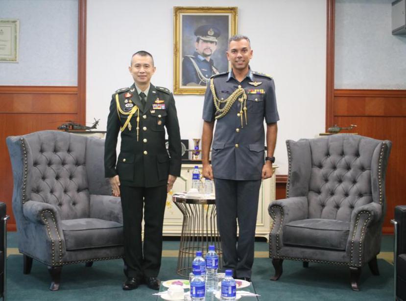 RBAirF COMMANDER RECEIVES FAREWELL CALL FROM THE DEFENCE ATTACHE OF THAILAND TO BRUNEI DARUSSALAM