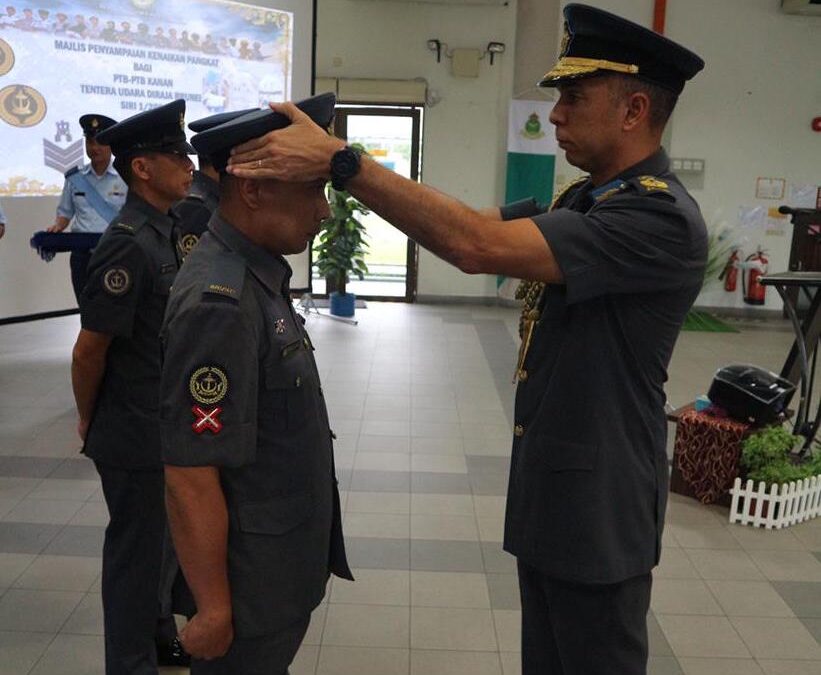 PROMOTION CEREMONY FOR RBAirF SENIOR NON-COMMISSIONED OFFICERS