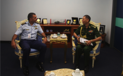 ACTING COMMANDER ROYAL BRUNEI AIR FORCE RECEIVED AN INTRODUCTORY CALL FROM COLONEL SANN NYUNT OO, DEFENCE ATTACHÉ OF REPUBLIC OF THE UNION OF MYANMAR