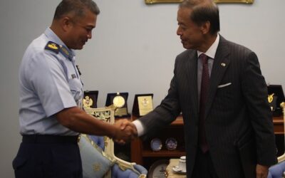 INTRODUCTORY CALL FROM THE AMBASSADOR OF JAPAN TO COMMANDER OF THE ROYAL BRUNEI AIR FORCE