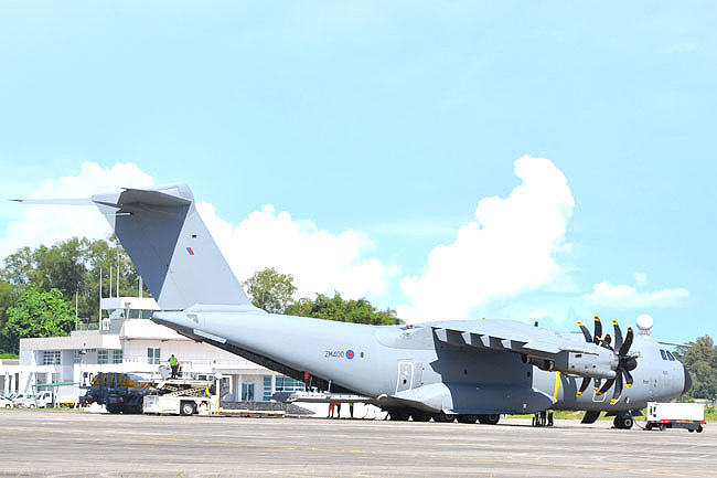RBAIRF PERSONNEL GET FEEL OF UK RAF AIRBUS ATLAS C1